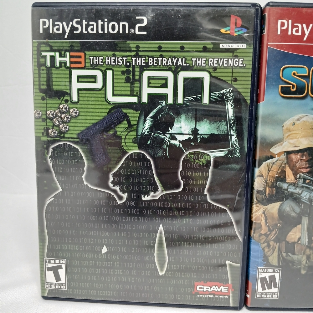 Playstation 2 Shooter Video Game Lot Of 3 SOCOM 2 Navy SEAL End Game The Plan - Picture 2 of 9
